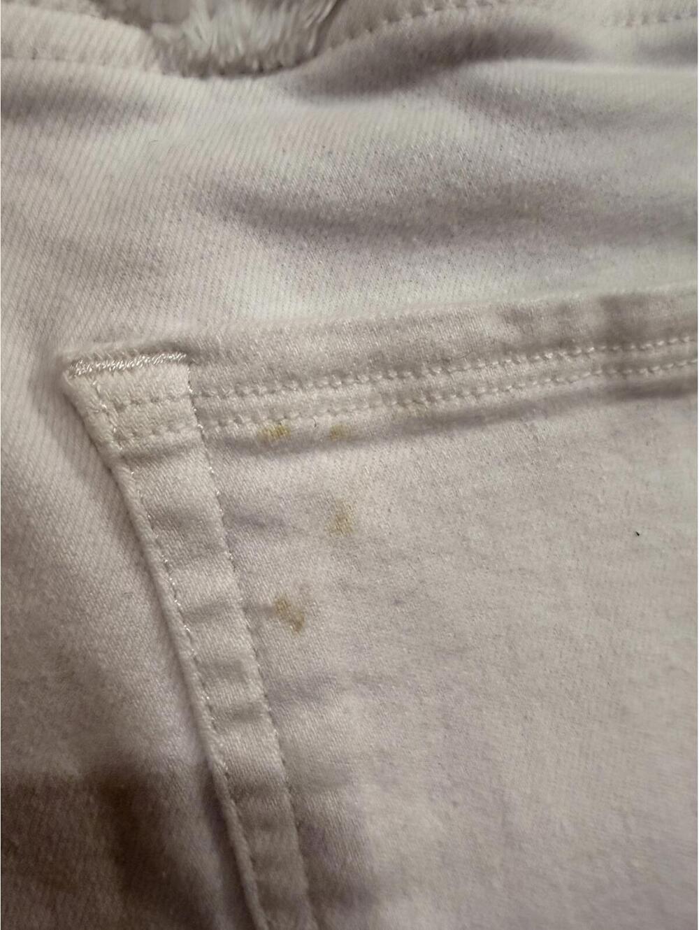 #65 GOOD AMERICAN SZ. 20-26 Cropped White Jeans NWT - Picture 3 of 9